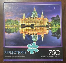 Buffalo Games Reflections 750 Pc Jigsaw Puzzle - NEW TOWN HALL - Hanover Germany - £12.85 GBP