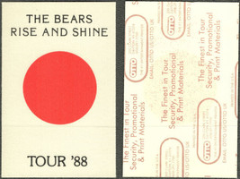The Bears OTTO Cloth Backstage Pass from the 1988 Rise and Shine Tour - £5.43 GBP