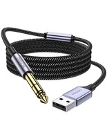 Moswag Usb To 6.35 Audio Cable, Usb To 4/1 Guitar Cable With, Speakers Etc. - $38.97