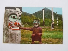Ketchikan Alaska Indian Carved Rock Oyster Totem Pole At Saxman Park Pos... - $4.41