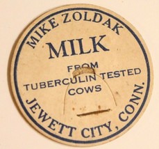 Vintage Milk Bottle Cap Mike Zoldak Jewett City Connecticut - £4.76 GBP