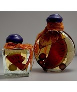 Inne Dispensable Glass Bottle Art Watermelon Grape Purple Decorative Bot... - $12.73