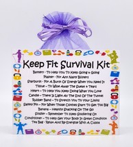 Keep Fit Survival Kit - Fun, Novelty Gift &amp; Greetings Card / Secret Santa - £6.53 GBP