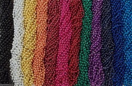 720 Color Choice Mardi Gras Beads Necklaces Party Favors New 7mm 33&quot; Ful... - $158.39