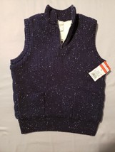 Cat &amp; Jack™ ~ Boys&#39; Size Extra Small ~ Navy Blue ~ Sherpa Lined Vest - £17.65 GBP