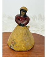 Antique Clay Handmade Southern Woman 4-1/2” Dinner Bell - $62.87 CAD