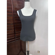 Zella Womens Tank Top Shirt Black Sleeveless Scoop Neck Ribbed Stretch S... - $23.12