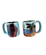 Design By Mara Lot of Two Coffee Mugs Mexico - £31.22 GBP