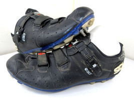 Sidi Genius Cycling Shoes Road Bike Black Leather + SM-SH55 Cleats Size ... - £39.52 GBP