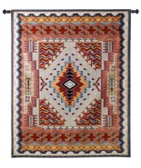 53x41 SOUTHWEST SALMON Geometric Tapestry Wall Hanging - £134.85 GBP