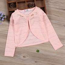 Baby Girl Cardigan Sweater Summer Beach Yellow Thin Cotton Coat 9 12 18 24 Month - £52.88 GBP