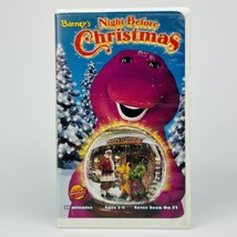 Barney’s Night Before Christmas VHS Video Tape 1999 16 Sing Along Songs ... - £6.25 GBP