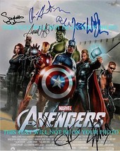 The Avengers Cast Autograph Autogram 8x10 Rp Photo By 9 Stan Lee Hemsworth + - £14.93 GBP