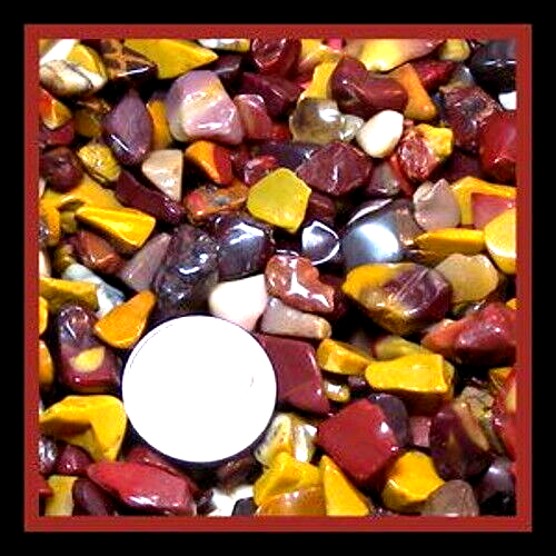 Mookite Jasper Gemstone Embellishment UNDRILLED Medium Chips 50g (1.75 oz) - $2.97
