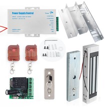 Access Control System Door Entry Electric Magnetic Lock 600Lb + L Z Bracket - £129.80 GBP