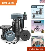2025 Upgraded Collapsible Stool &amp; Cushioned Carry Bag - Portable 3-in-1 ... - $52.50