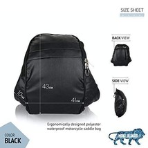 Polyester Water-Resistant Motorcycle Saddle Bag, Universal Side Bag/Sadd... - £21.77 GBP