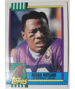 Minnesota Vikings Reggie Rutland CB 1990 Topps NFL Football Card  #113 VG+ - $13.36 CAD