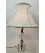 VTG MCM Clear Swirled Glass W/Lucite Acrylic Geometric 12” Boudoir Table... - €38,37 EUR
