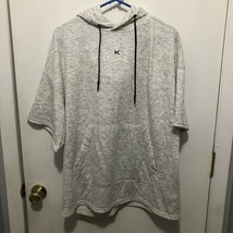 New KORAL Mens Short Sleeve Super Soft Fleece Lined Sweatshirt Hoodie Ac... - $20.78