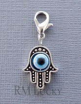 Hamsa Clip On Charm Pendant Fits Link Chain c117 - £2.76 GBP