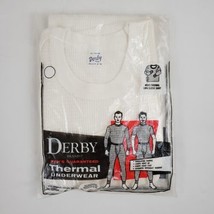Vintage Derby Brand Thermal Shirt Medium (38-40) Cotton Insulated New NO... - $17.99