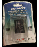 DigiPower Rechargeable Li-ion Battery BP-NKL12 Replacement Nikon EN-EL12... - $12.32 CAD