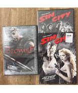BEOWULF 2007 Unrated Director&#39;s Cut &amp; FRANK MILLER’S SIN CITY 2006 W/Sle... - £19.31 GBP