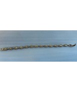 VINTAGE SOLID 14KT YELLOW GOLD 11gr.  TURTLES TENNIS BRACELET RUBIES ON ... - $23,143.93 MXN