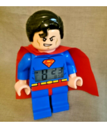 Lego Superman DC Comics Super Heroes Electric Alarm Clock Action, Blue L... - $455.83 MXN