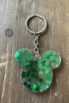 Disney Inspired Mickey Mouse Head Resin Keychain Cannabis Leaves  2” - £9.10 GBP