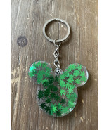 Disney Inspired Mickey Mouse Head Resin Keychain Cannabis Leaves  2” - €9,74 EUR