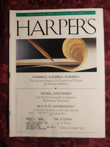 HARPERs Magazine January 1999 William Trevor Barbara Ehrenreich Jonathan Dee - £9.20 GBP