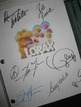 The Lorax Signed Movie Film Script Screenplay X7 autograph Zac Efron Danny DeVit - £15.97 GBP