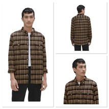 Everlane The Brushed Flannel Beech Plaid Shirt Men&#39;s Size Medium Multicolor NWT - $36.45