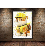 RUBBLE PAW PATROL Kids Poster - Paw Patrol Wall Art Deco - Chase Wall Po... - €4,16 EUR