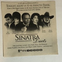 Sinatra Duets Tv Print Ad Vintage Frank Sinatra Willie Nelson TPA4 - £6.24 GBP