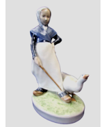 Royal Copenhagen Girl with a Goose Figurine Denmark # 528 - $59.39