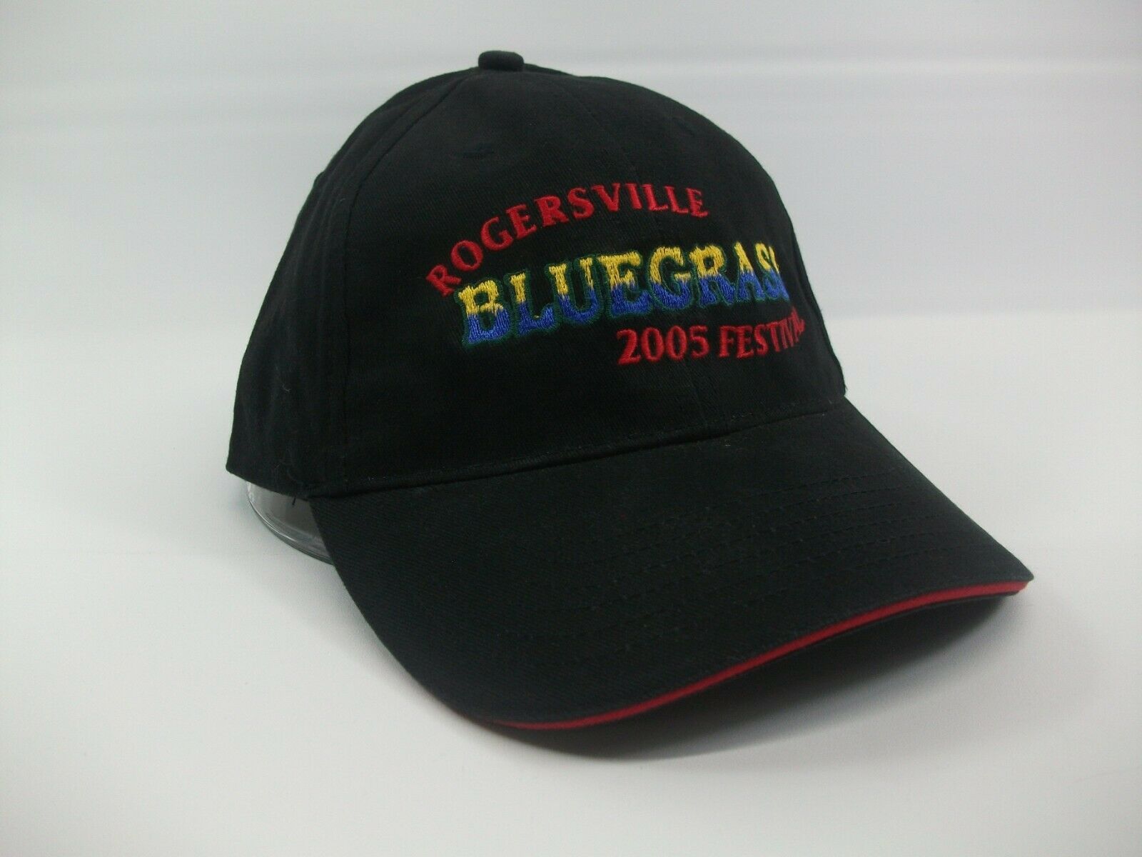 Rogersville Bluegrass 2005 Festival Hat Black L/XL Stretch Fit Baseball ...