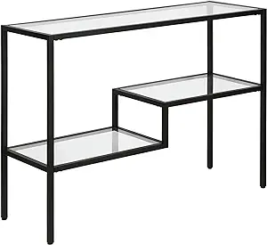 42&quot; Wide Rectangular Console Table In Blackened Bronze, Entryway Table, ... - $213.99