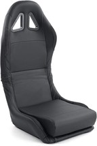 TZ x1 Universal Folding Bucket Sports Seat Black Vinyl Car Racing Simulator Sim - £195.84 GBP