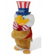 Applause 1984 Olympic Eagle Uncle Sam Plush Figurine With Striped Hat &amp; ... - $20.55 CAD
