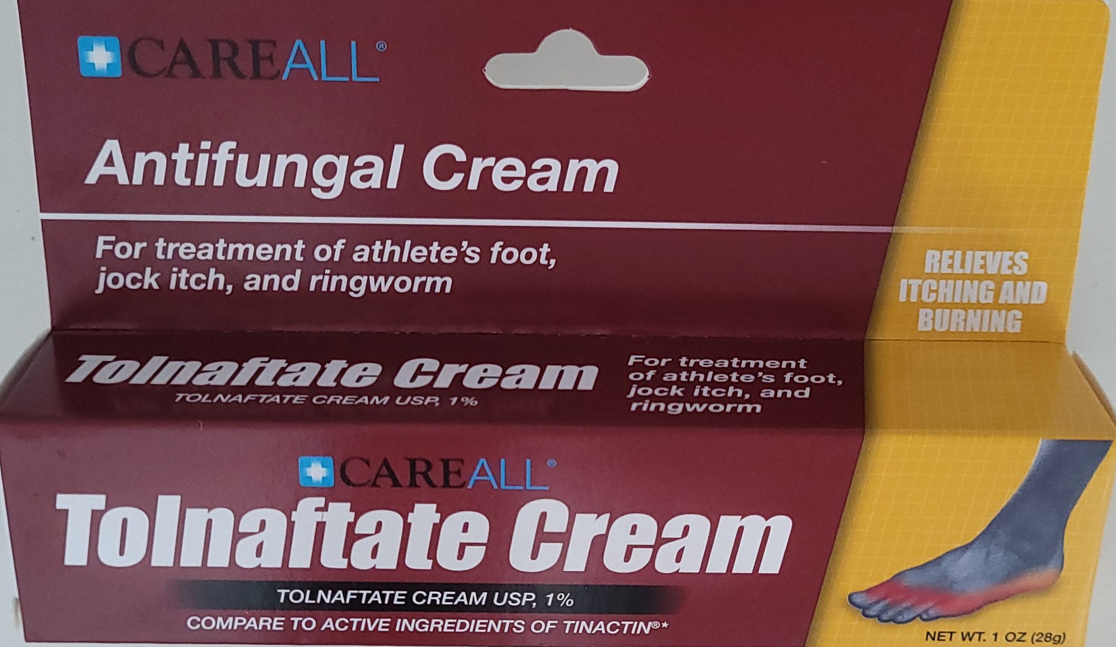 Athlete&#39;s Foot Antifungal Cream Tolnaftate 1% 1 oz Tube - $3.46