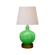 Beautiful Green Porcelain Vase Table Lamp 13&quot; - £86.11 GBP