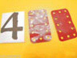 Meccano accessorio ricambio ricambi n 188 piastre flessibili 2 pezzi rossi vedi - $12.55