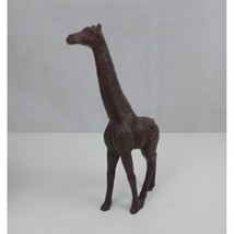 Vintage Hand Carved Wooden Giraffe Statue Sculpture 11&quot; x 6&quot; - £22.78 GBP