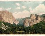 Yosemite Valley From Artist Point CA Detroit Publishing Phostint UNP Pos... - $9.85