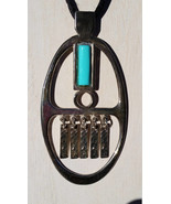 Avon Southwest Faux Turquoise Pendant Necklace - Vintage - $17.00