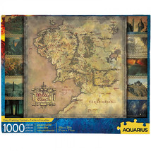 Lord of the Rings Middle Earth Map 1000 Piece Jigsaw Puzzle Multi-Color - £25.53 GBP