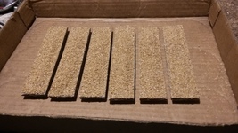 HO scale wood chip loads for Athearn 40 ft quad hoppers - Handmade Set Of 6 - $9.00